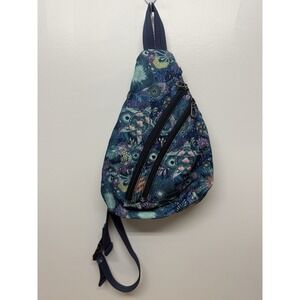 Sakroots Womens Abstract Print One Strap Back Pack Shoulder‎ Handbag Blue #1